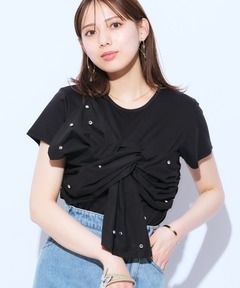 ネックリボンワンショルダーTシャツ（Tシャツ/カットソー）｜Darich