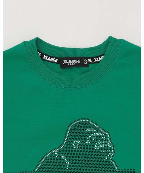 XLARGE KIDS（エクストララージキッズ）の「ラインストーンOG 半袖Tシャツ（Tシャツ/カットソー・キッズ・ブラック/グリーン/ホワイト・140cm/130cm/100cm/90cm/110cm/120cm）」の5枚目の写真