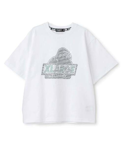 XLARGE KIDS（エクストララージキッズ）の「ラインストーンOG 半袖Tシャツ（Tシャツ/カットソー・キッズ・ブラック/グリーン/ホワイト・140cm/130cm/100cm/90cm/110cm/120cm）」の10枚目の写真