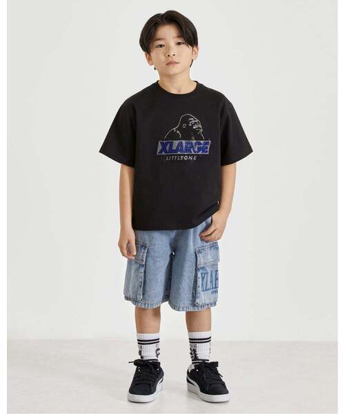 XLARGE KIDS（エクストララージキッズ）の「ラインストーンOG 半袖Tシャツ（Tシャツ/カットソー・キッズ・ブラック/グリーン/ホワイト・140cm/130cm/100cm/90cm/110cm/120cm）」の16枚目の写真