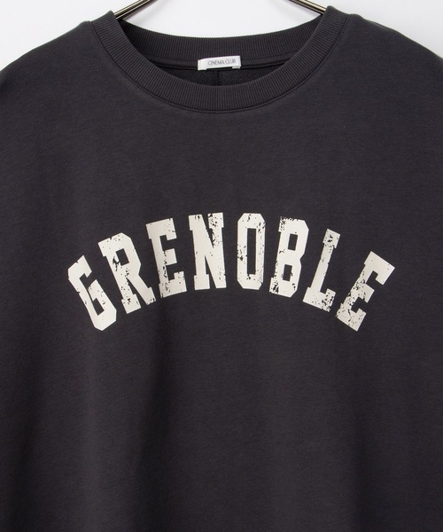 Honeys（ハニーズ）の「７分袖ビッグスウェット（スウェット・レディース・グリーン/アイボリー/スミクロ/杢グレー・F）」の16枚目の写真