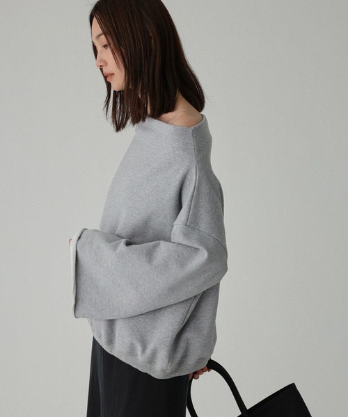 BABYLONE（バビロン）の「ヘムドロスト裏毛プルオーバー（スウェット・レディース・ホワイト/グレー/ベージュ・フリー）」の22枚目の写真