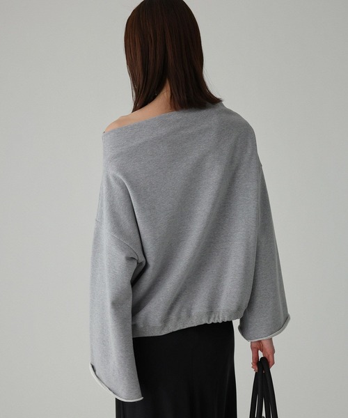 BABYLONE（バビロン）の「ヘムドロスト裏毛プルオーバー（スウェット・レディース・ホワイト/グレー/ベージュ・フリー）」の21枚目の写真