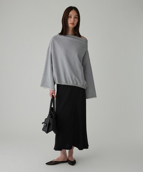 BABYLONE（バビロン）の「ヘムドロスト裏毛プルオーバー（スウェット・レディース・ホワイト/グレー/ベージュ・フリー）」の20枚目の写真