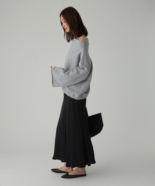 BABYLONE（バビロン）の「ヘムドロスト裏毛プルオーバー（スウェット・レディース・ホワイト/グレー/ベージュ・フリー）」の19枚目の写真