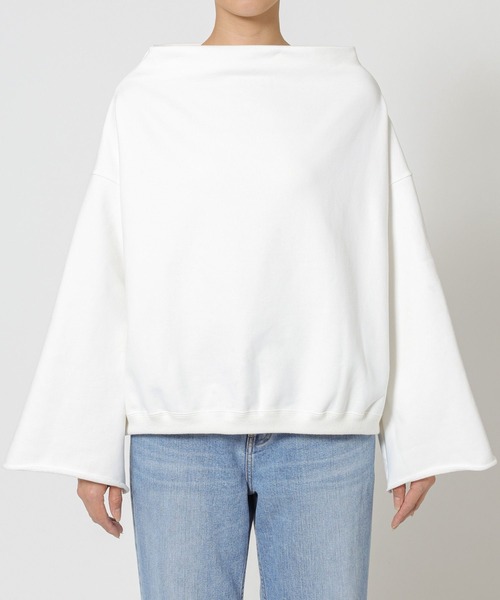 BABYLONE（バビロン）の「ヘムドロスト裏毛プルオーバー（スウェット・レディース・ホワイト/グレー/ベージュ・フリー）」の17枚目の写真