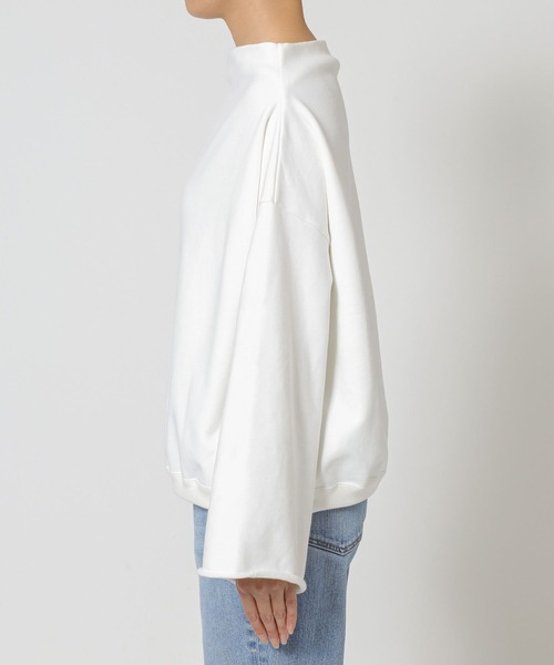 BABYLONE（バビロン）の「ヘムドロスト裏毛プルオーバー（スウェット・レディース・ホワイト/グレー/ベージュ・フリー）」の16枚目の写真