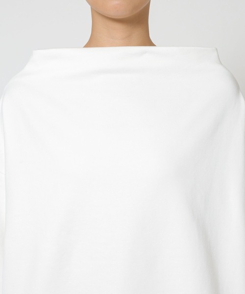 BABYLONE（バビロン）の「ヘムドロスト裏毛プルオーバー（スウェット・レディース・ホワイト/グレー/ベージュ・フリー）」の13枚目の写真