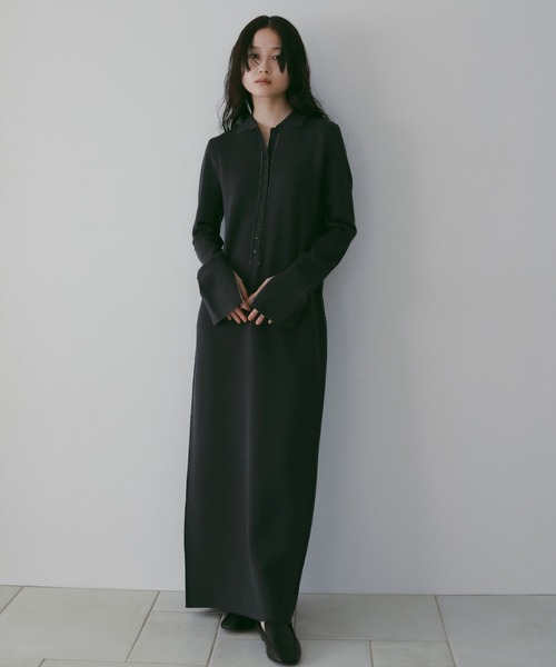 Knit Polo Onepiece（ワンピース）｜anuke（アンヌーク）の