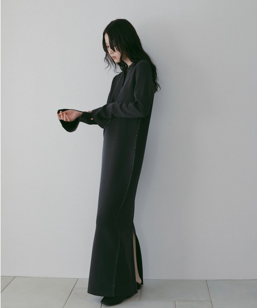 Knit Polo Onepiece（ワンピース）｜anuke（アンヌーク）の