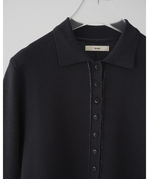 anuke(アンヌーク)の「Knit Polo Onepiece(ワンピース・レディース・チャコールグレー/ベージュ・36inch/38inch)」の12枚目の写真