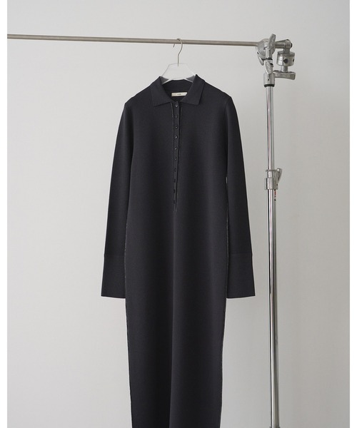 anuke(アンヌーク)の「Knit Polo Onepiece(ワンピース・レディース・チャコールグレー/ベージュ・36inch/38inch)」の13枚目の写真