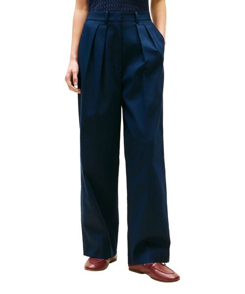 TOMMY HILFIGER(トミーヒルフィガー)の「テンセルチノリラックスパンツ(チノパンツ・レディース・ベージュ/マルチ・34inch/36inch/38inch)」の1枚目の写真