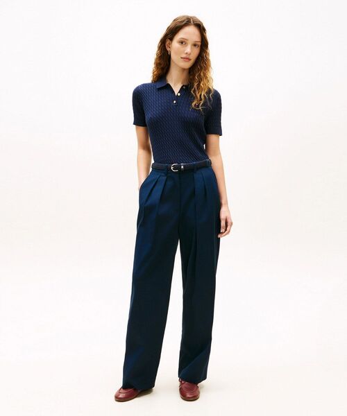 TOMMY HILFIGER(トミーヒルフィガー)の「テンセルチノリラックスパンツ(チノパンツ・レディース・ベージュ/マルチ・34inch/36inch/38inch)」の9枚目の写真