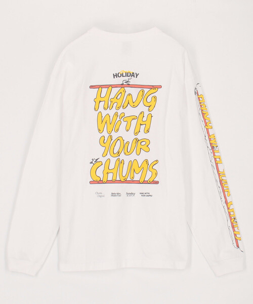 FREAK'S STORE(フリークスストア)の「限定展開 CHUMS/チャムス HWYCホットドッグロングスリーブTシャツ(Tシャツ/カットソー・メンズ・ネイビー/ホワイト/ブラック・SMALL/MEDIUM/LARGE/X-LARGE)」の2枚目の写真