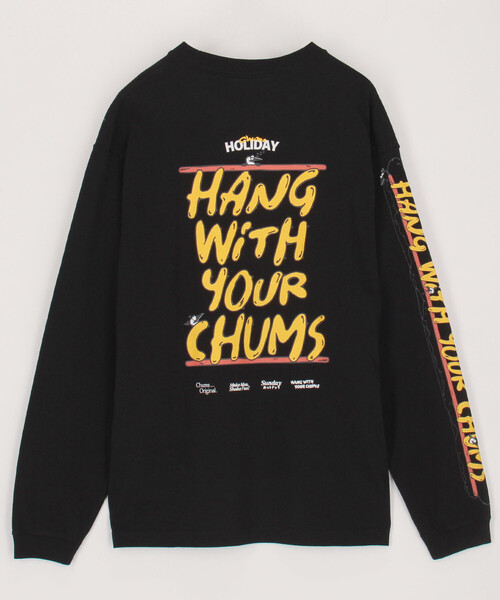 FREAK'S STORE(フリークスストア)の「限定展開 CHUMS/チャムス HWYCホットドッグロングスリーブTシャツ(Tシャツ/カットソー・メンズ・ネイビー/ホワイト/ブラック・SMALL/MEDIUM/LARGE/X-LARGE)」の1枚目の写真