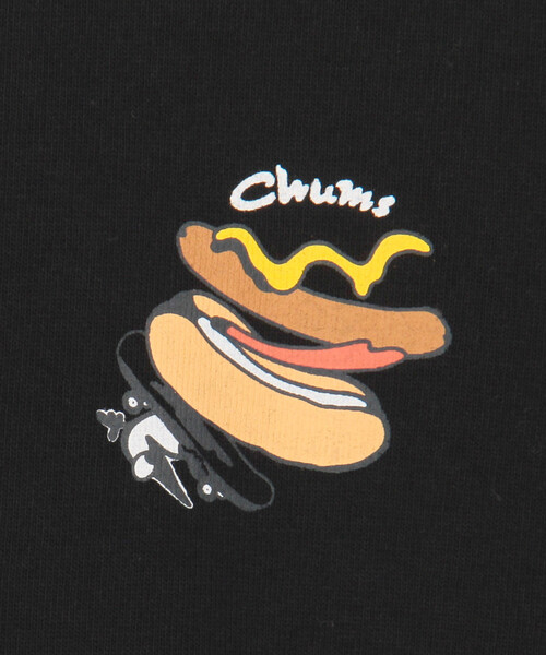 FREAK'S STORE(フリークスストア)の「限定展開 CHUMS/チャムス HWYCホットドッグロングスリーブTシャツ(Tシャツ/カットソー・メンズ・ネイビー/ホワイト/ブラック・SMALL/MEDIUM/LARGE/X-LARGE)」の7枚目の写真
