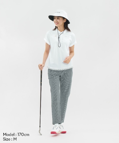 le coq sportif GOLF(ルコックスポルティフゴルフ)の「チェック柄9分丈パンツ(その他パンツ・レディース・ネイビー/グレー/ブルー・M/L/S/XL/3L)」の5枚目の写真