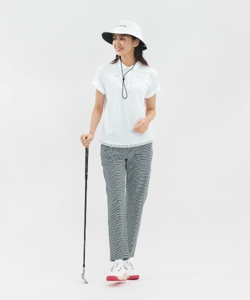 le coq sportif GOLF(ルコックスポルティフゴルフ)の「チェック柄9分丈パンツ(その他パンツ・レディース・ネイビー/グレー/ブルー・M/L/S/XL/3L)」の12枚目の写真