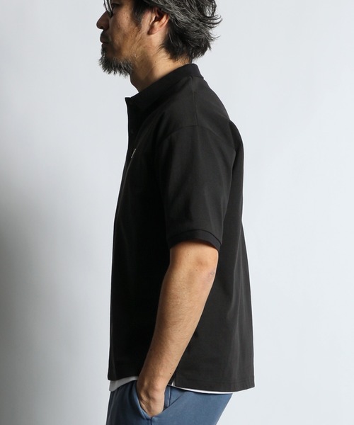 The DUFFER of ST.GEORGE(ザダファーオブセントジョージ)の「〔BLACK LABEL〕SORONA PONTE RIB POLO SHIRT:ソロナブレンド ポンチ リブ ポロシャツ(ポロシャツ・メンズ・グレー/ホワイト/ブラック・X-LARGE/LARGE/MEDIUM)」の13枚目の写真