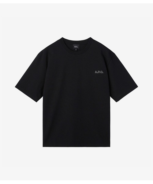 A.P.C.（アーペーセー）の「T-SHIRT NEW OUTLINE H（Tシャツ/カットソー・メンズ・ブラック/ホワイト・L/XL/XS/S/M）」の2枚目の写真