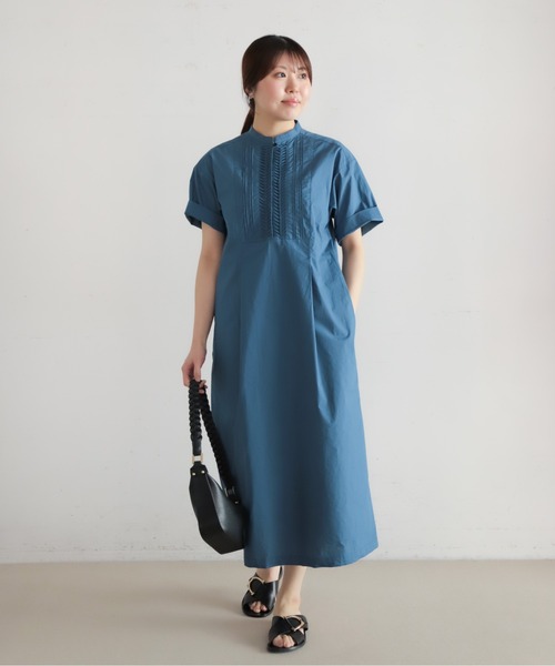 はそっぴー ねじりピンタックタイプライター スキッパーワンピース | NOMBRE IMPAIR