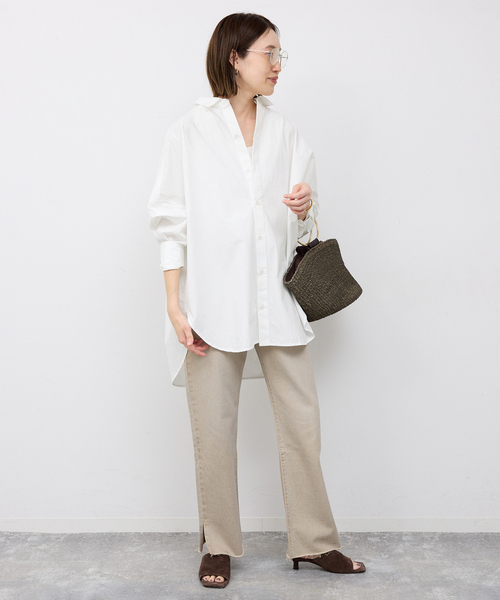 SLOBE IENA(スローブイエナ)の「オーバーサイズシャツ(シャツ/ブラウス・レディース・ホワイト/スカイブルー/ピンク系その他・FREE)」の5枚目の写真