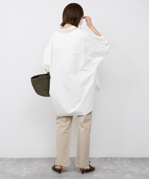 SLOBE IENA(スローブイエナ)の「オーバーサイズシャツ(シャツ/ブラウス・レディース・ホワイト/スカイブルー/ピンク系その他・FREE)」の7枚目の写真