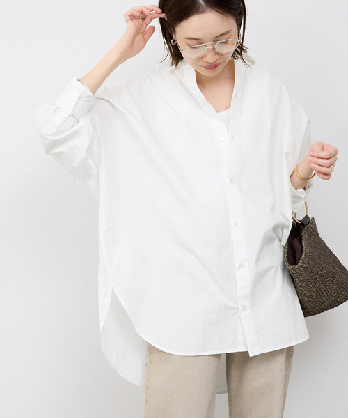 SLOBE IENA(スローブイエナ)の「オーバーサイズシャツ(シャツ/ブラウス・レディース・ホワイト/スカイブルー/ピンク系その他・FREE)」の8枚目の写真