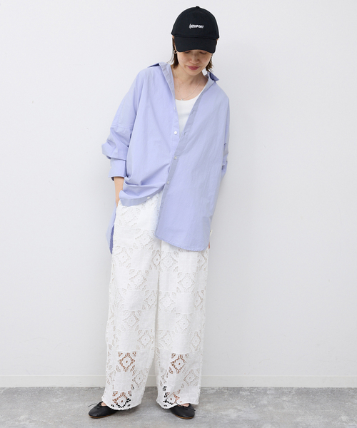 SLOBE IENA(スローブイエナ)の「オーバーサイズシャツ(シャツ/ブラウス・レディース・ホワイト/スカイブルー/ピンク系その他・FREE)」の15枚目の写真