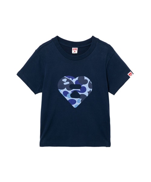 A BATHING APE(アベイシングエイプ)の「CAMO HEART PRINTED TEE #2(Tシャツ/カットソー・レディース・ブラック/グレー/ネイビー・X-SMALL/SMALL)」の3枚目の写真