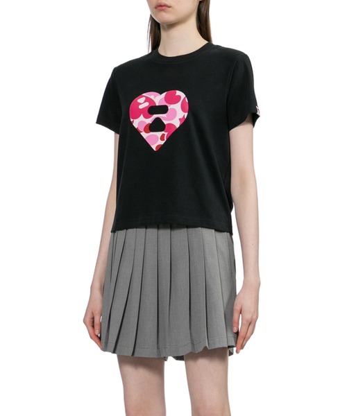 A BATHING APE(アベイシングエイプ)の「CAMO HEART PRINTED TEE #2(Tシャツ/カットソー・レディース・ブラック/グレー/ネイビー・X-SMALL/SMALL)」の7枚目の写真