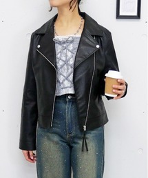 FUN（ファン）の「ゴウヒライダースジャケット（ライダースジャケット）」