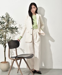 Y/lim（イリム）の「デザインメタルボタンライトツイルテーラードジャケット　セットアップ対応（テーラードジャケット）」