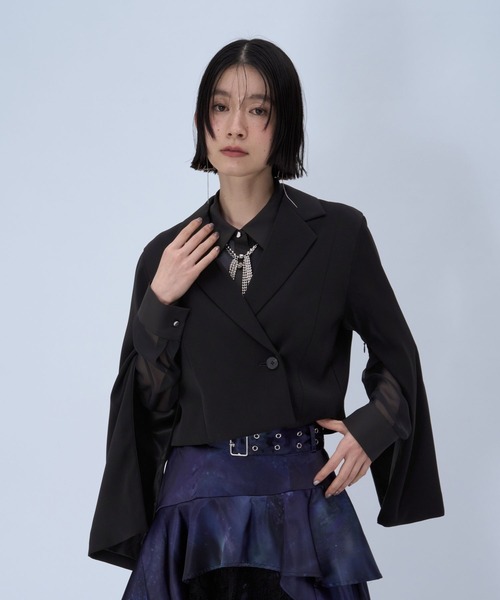 トロミソデアキショートジャケット(HARE)（テーラードジャケット