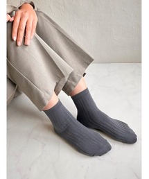 Edit Sheen（エディットシーン）の「無地リブショートソックス（ソックス/靴下）」