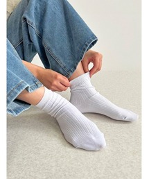 Edit Sheen（エディットシーン）の「無地リブショートソックス（ソックス/靴下）」