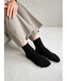 Edit Sheen（エディットシーン）の「無地リブショートソックス（ソックス/靴下）」