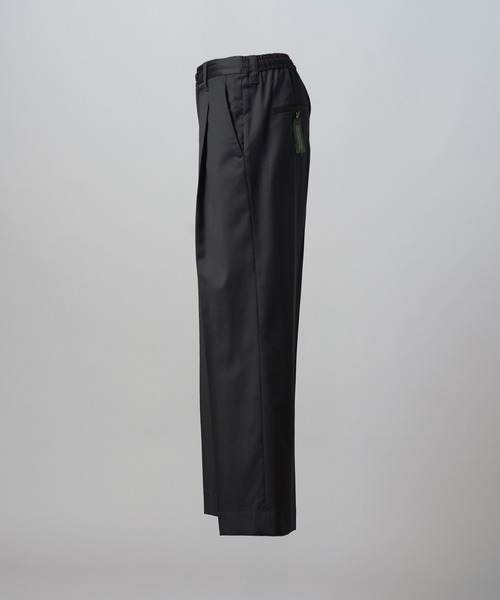 MAISON SPECIAL(メゾンスペシャル)の「《UNISEX》【Loro Piana Fabric】Prime-Wide One-tuck Trousers/【ロロ・ピアーナ ファブリック】プライムワイドワンタックスラックス【MAISON SPECIAL/メゾンスペシャル】■セットアップ対応■(スラックス・メンズ・ブラック・2/1/0)」の9枚目の写真