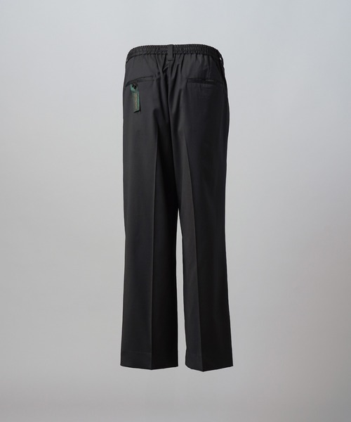 MAISON SPECIAL(メゾンスペシャル)の「《UNISEX》【Loro Piana Fabric】Prime-Wide One-tuck Trousers/【ロロ・ピアーナ ファブリック】プライムワイドワンタックスラックス【MAISON SPECIAL/メゾンスペシャル】■セットアップ対応■(スラックス・メンズ・ブラック・2/1/0)」の10枚目の写真