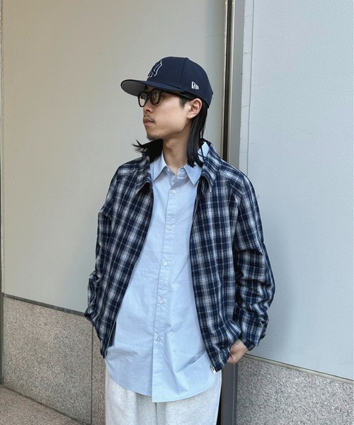 BAYFLOW（ベイフロー）の「[WEB限定]チェックＺＩＰブルゾン（ブルゾン・メンズ・ブラック/ネイビー・MEDIUM/LARGE）」の7枚目の写真