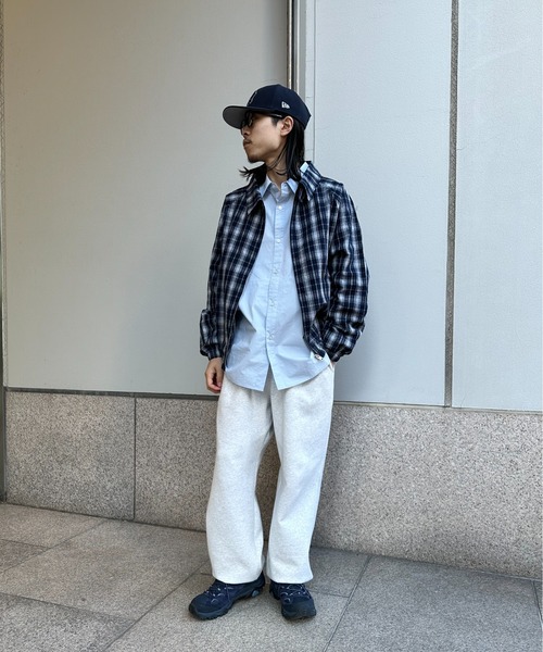 BAYFLOW（ベイフロー）の「[WEB限定]チェックＺＩＰブルゾン（ブルゾン・メンズ・ブラック/ネイビー・MEDIUM/LARGE）」の10枚目の写真