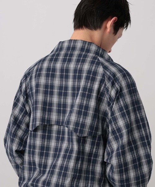 BAYFLOW（ベイフロー）の「[WEB限定]チェックＺＩＰブルゾン（ブルゾン・メンズ・ブラック/ネイビー・MEDIUM/LARGE）」の3枚目の写真