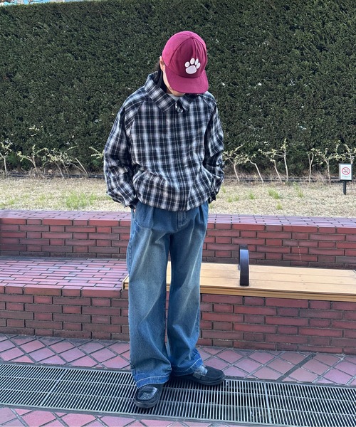 BAYFLOW（ベイフロー）の「[WEB限定]チェックＺＩＰブルゾン（ブルゾン・メンズ・ブラック/ネイビー・MEDIUM/LARGE）」の17枚目の写真