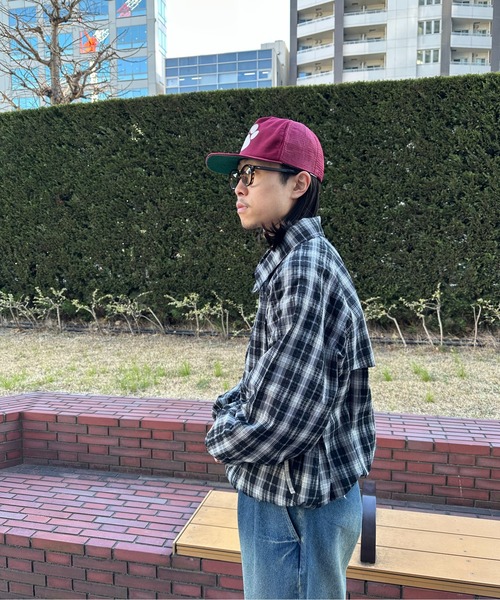 BAYFLOW（ベイフロー）の「[WEB限定]チェックＺＩＰブルゾン（ブルゾン・メンズ・ブラック/ネイビー・MEDIUM/LARGE）」の16枚目の写真