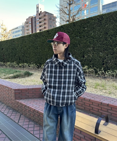 BAYFLOW（ベイフロー）の「[WEB限定]チェックＺＩＰブルゾン（ブルゾン・メンズ・ブラック/ネイビー・MEDIUM/LARGE）」の15枚目の写真