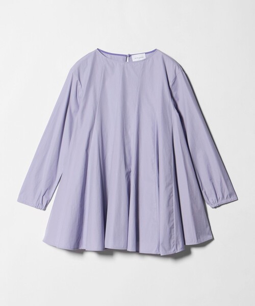 UNITED ARROWS(ユナイテッドアローズ)の「バイアス フレア チュニック ブラウス ‐ウォッシャブル‐(シャツ/ブラウス・レディース・オフホワイト/ネイビー/ライラック/その他8・36/38)」の4枚目の写真