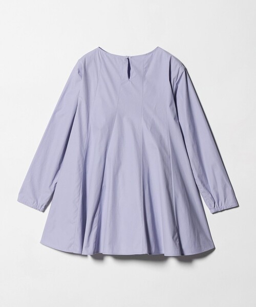 UNITED ARROWS（ユナイテッドアローズ）の「バイアス フレア チュニック ブラウス ‐ウォッシャブル‐（シャツ/ブラウス・レディース・オフホワイト/ネイビー/ライラック・36/38）」の4枚目の写真