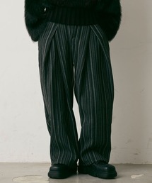 Stripe Wool Like Wide Slacks / ストライプウールライクワイドスラックス