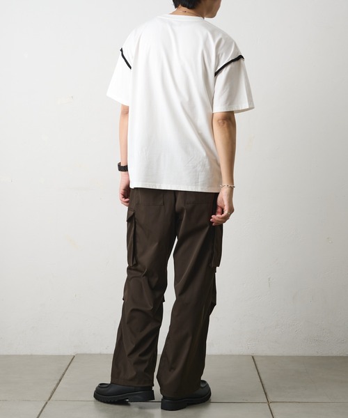 COLONY 2139（コロニートゥーワンスリーナイン）の「ストレッチツイルカーゴパンツ（カーゴパンツ・メンズ・ブラック/ホワイト/ブラウン・LARGE/MEDIUM）」の21枚目の写真